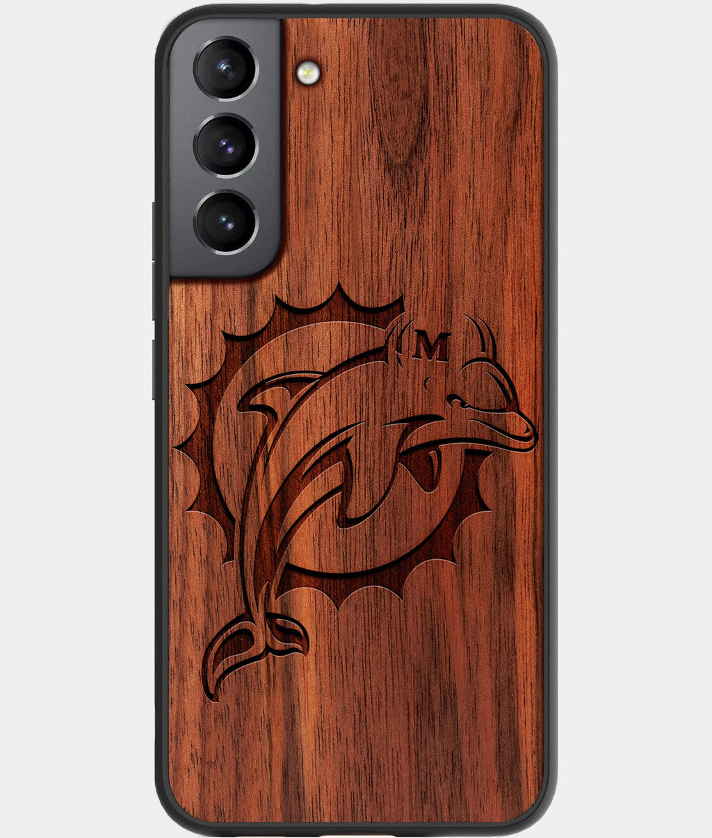 Best Wood Miami Dolphins Galaxy S23 Case - Custom Engraved Cover - Aldergrove & Oak