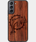 Best Wood Miami Dolphins Samsung Galaxy S23 Case - Custom Engraved Cover - Aldergrove & Oak