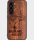 Best Wood Miami Heat Samsung Galaxy S24 Case - Custom Engraved Cover - Aldergrove & Oak