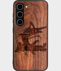 Best Wood Miami Marlins Samsung Galaxy S26 Case - Custom Engraved Cover - Aldergrove & Oak
