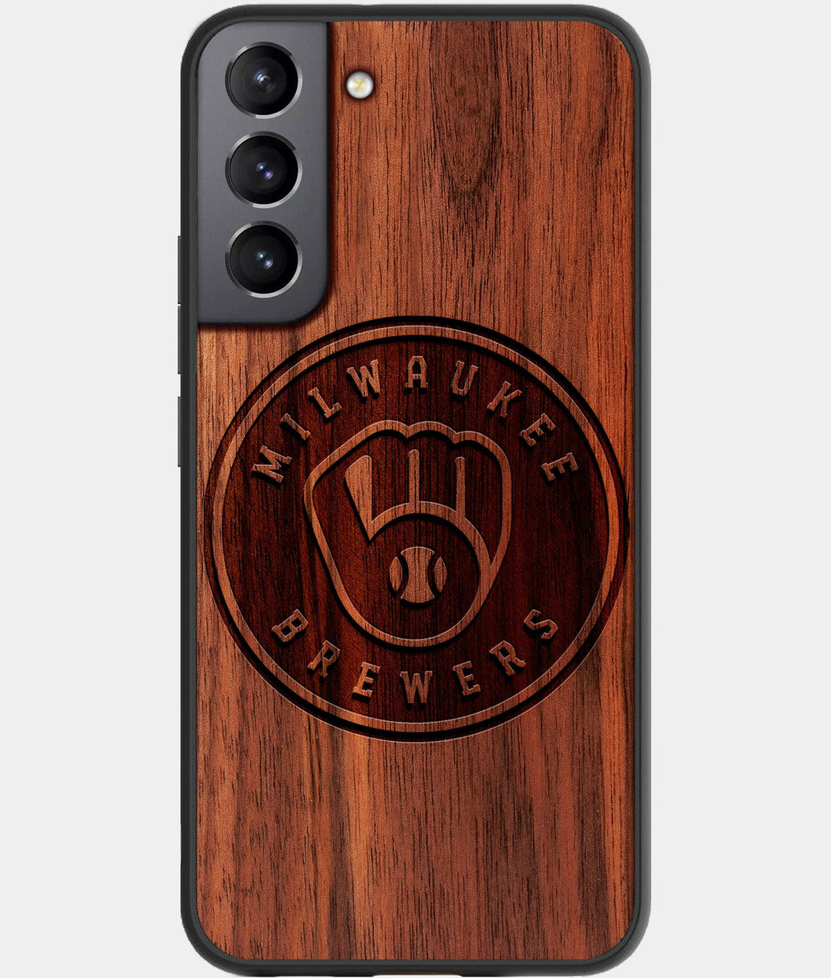 Best Wood Milwaukee Brewers Galaxy S23 Case - Custom Engraved Cover - Aldergrove & Oak