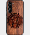 Best Wood Milwaukee Brewers Samsung Galaxy S24 Case - Custom Engraved Cover - Aldergrove & Oak