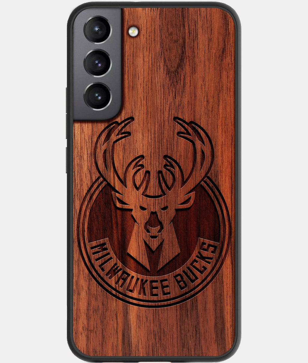 Best Wood Milwaukee Bucks Samsung Galaxy S23 Case - Custom Engraved Cover - Aldergrove & Oak