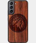 Best Wood Minnesota Timberwolves Samsung Galaxy S23 Case - Custom Engraved Cover - Aldergrove & Oak