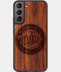 Best Wood Minnesota Twins Samsung Galaxy S23 Case - Custom Engraved Cover - Aldergrove & Oak