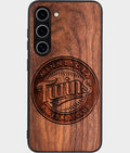 Best Wood Minnesota Twins Samsung Galaxy S24 Case - Custom Engraved Cover - Aldergrove & Oak
