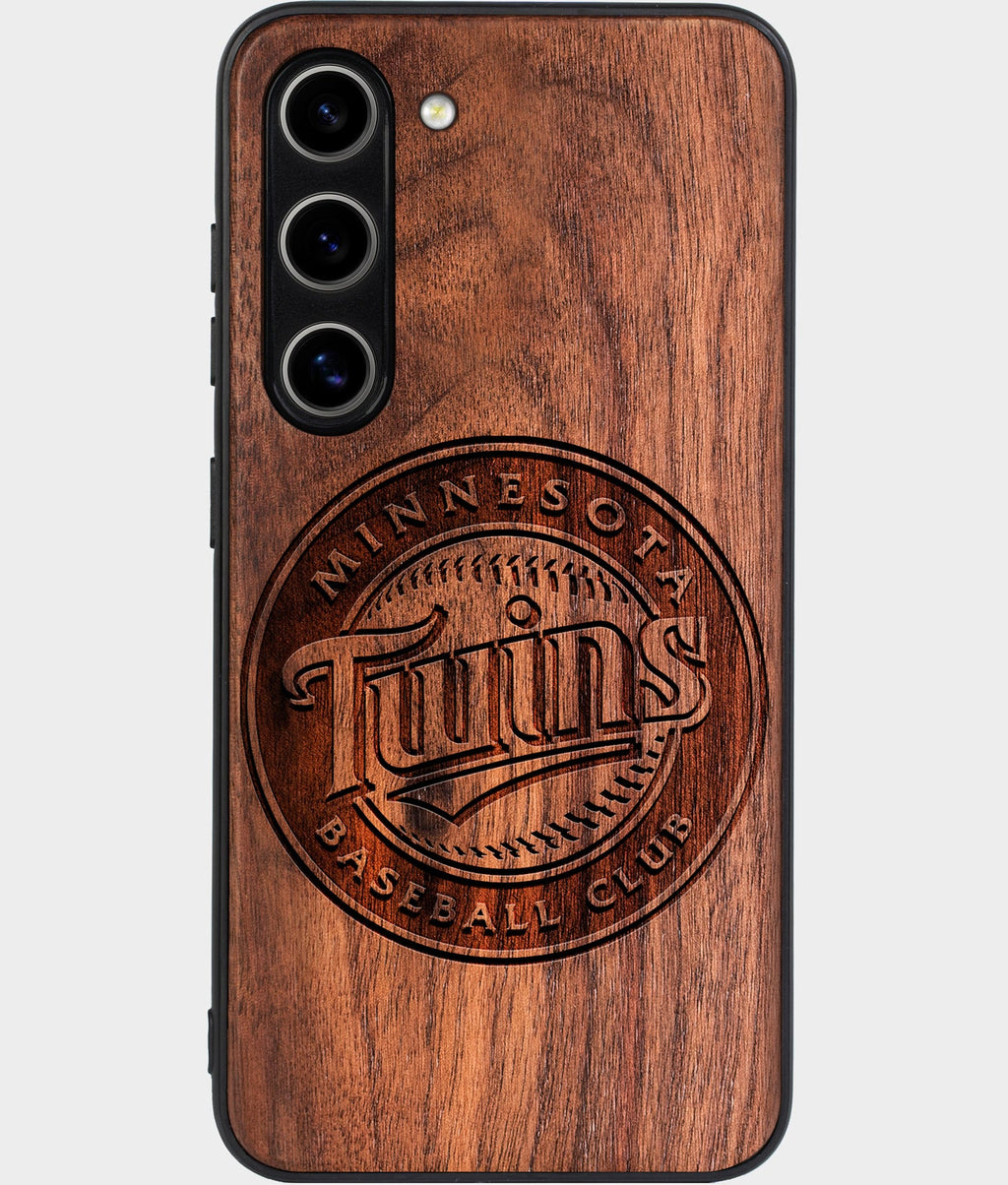 Best Wood Minnesota Twins Samsung Galaxy S26 Case - Custom Engraved Cover - Aldergrove & Oak