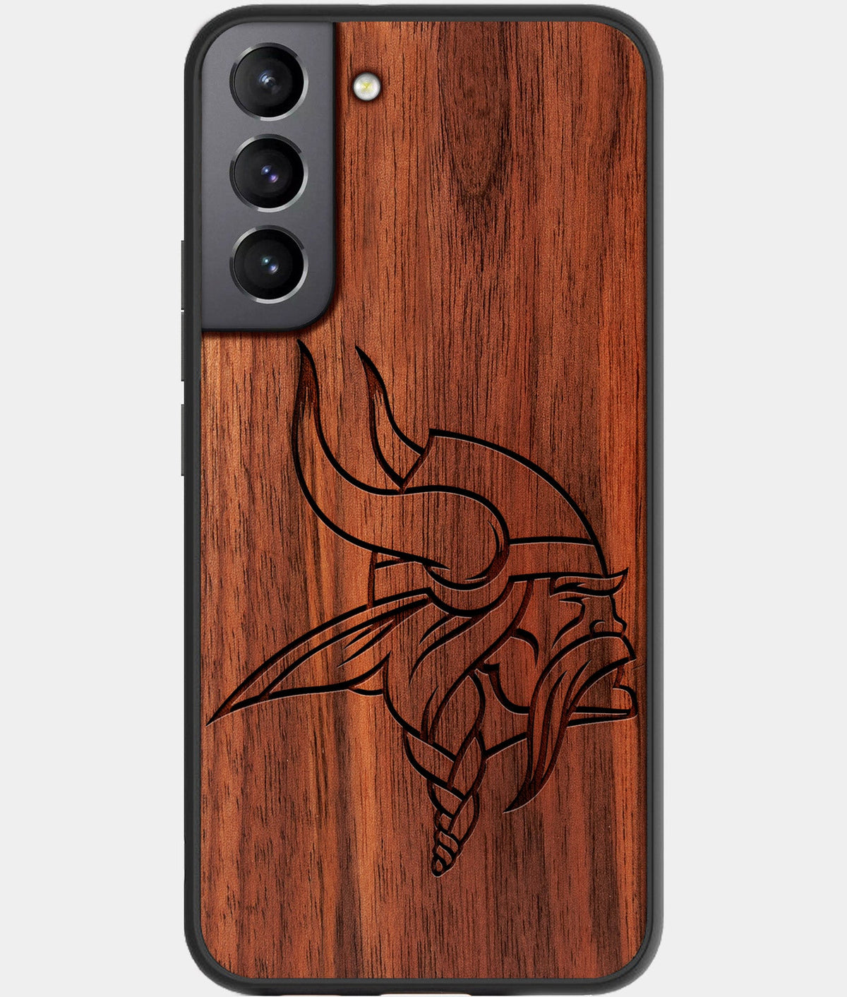 Best Wood Minnesota Vikings Samsung Galaxy S23 Case - Custom Engraved Cover - Aldergrove & Oak