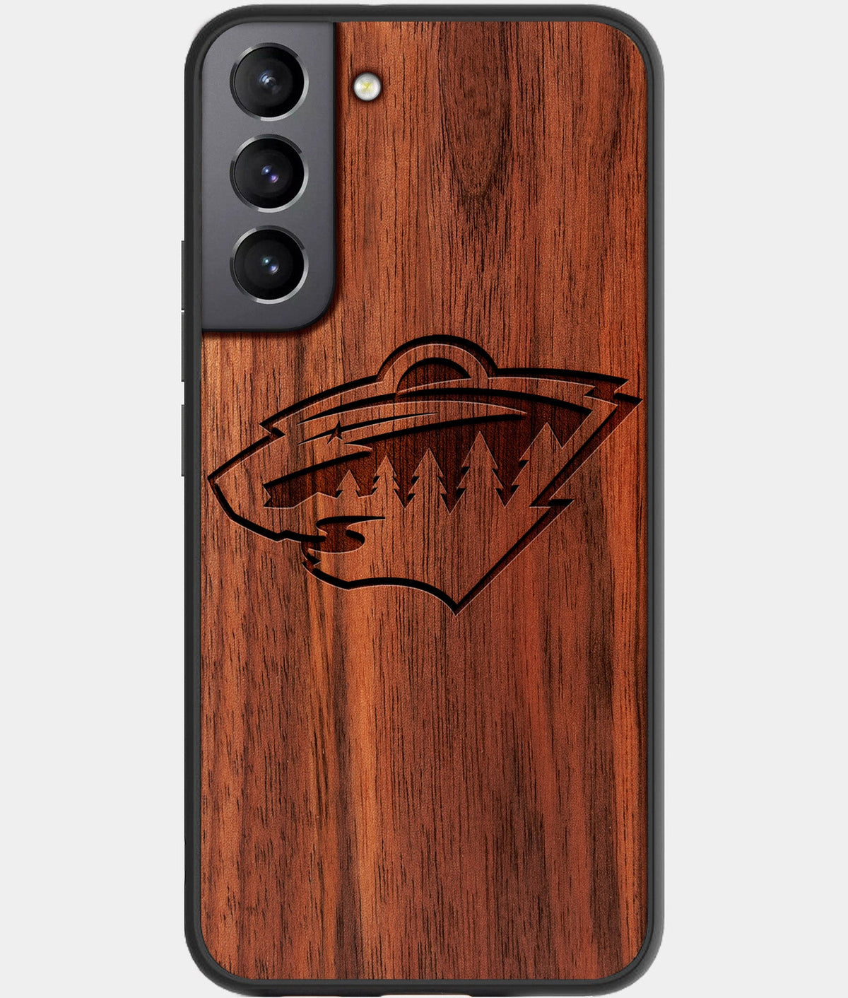 Best Wood Minnesota Wild Galaxy S23 Case - Custom Engraved Cover - Aldergrove & Oak