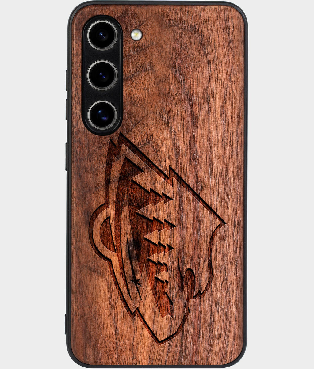 Best Wood Minnesota Wild Galaxy S24 Case - Custom Engraved Cover - Aldergrove & Oak