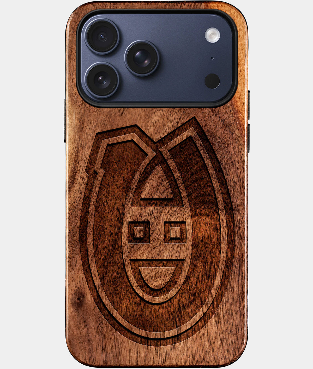 Custom Montreal Canadiens iPhone 17/17 Pro/17 Pro Max/17 Air Case - Wood Canadiens Cover - Eco-friendly Montreal Canadiens iPhone 17 Case - Carved Wood Custom Montreal Canadiens Gift For Him - Monogrammed Personalized iPhone 17 Cover By Aldergrove & Oak