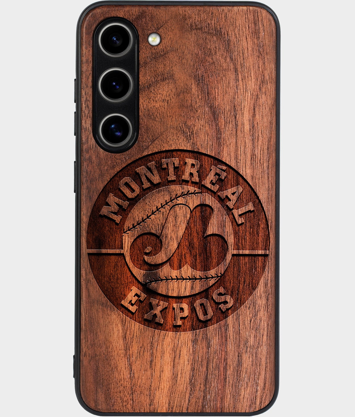 Best Wood Montreal Expos Galaxy S25 Case - Custom Engraved Cover - Aldergrove & Oak