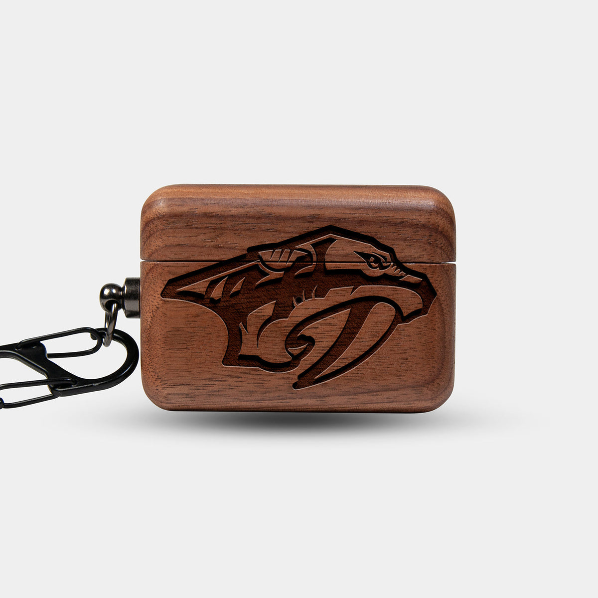 Custom Nashville Predators Airpods Cases | AirPods Pro 3 | AirPods Pro 2 | AirPods 5 | AirPods 4 | AirPods 3 Case - Carved Wood Predators AirPods Cover - Eco-friendly Nashville Predators AirPods Case - Custom Nashville Predators Gift For Him - Monogrammed Personalized AirPods Cover By Aldergrove & Oak