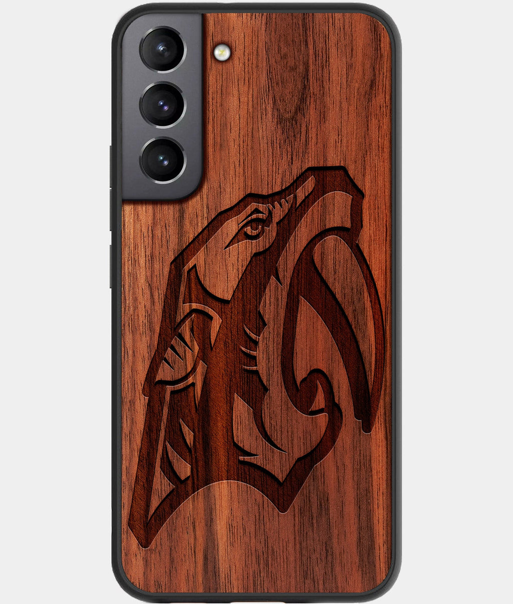 Best Wood Nashville Predators Samsung Galaxy S23 Case - Custom Engraved Cover - Aldergrove & Oak