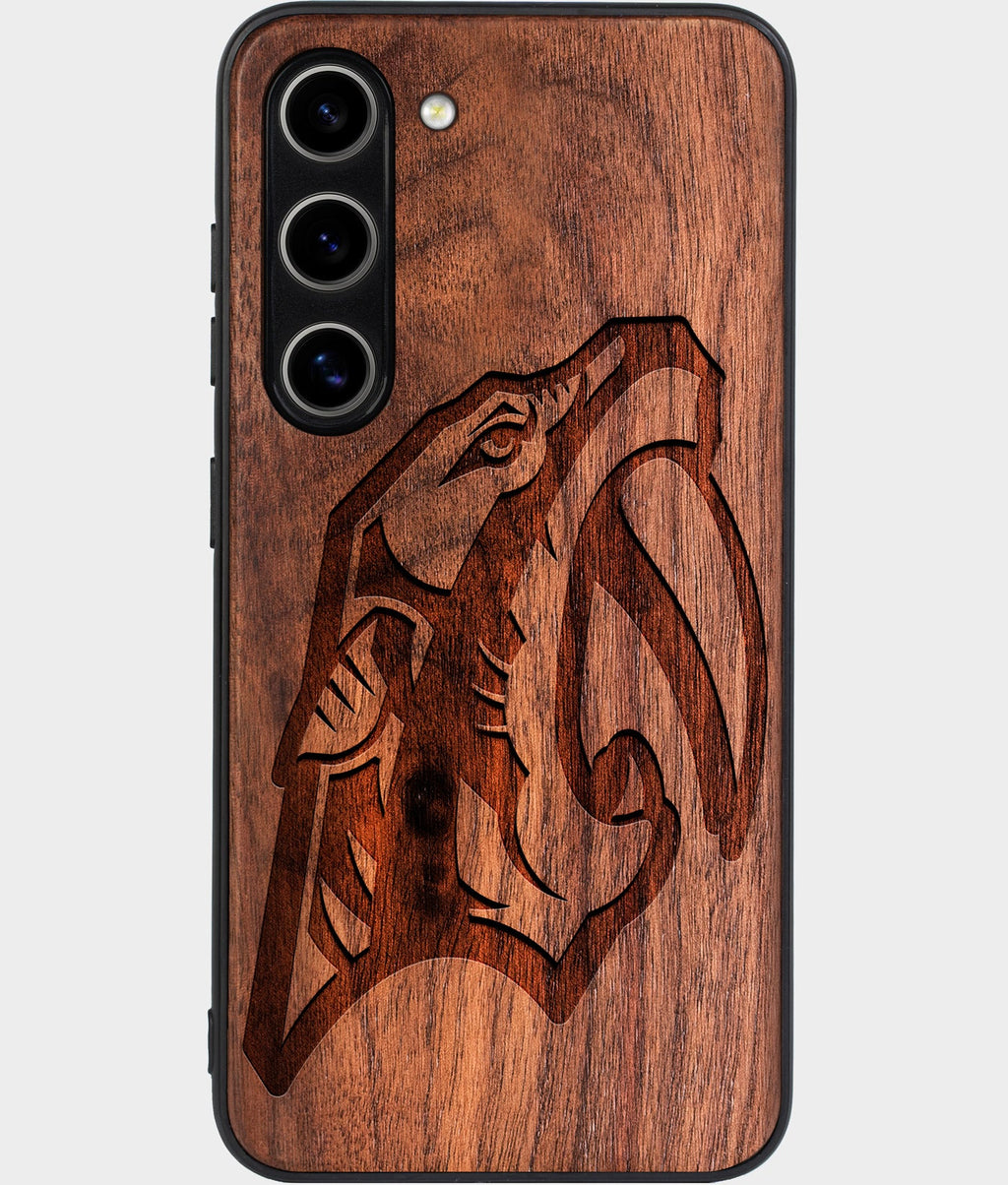 Best Wood Nashville Predators Samsung Galaxy S25 Case - Custom Engraved Cover - Aldergrove & Oak
