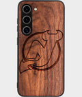 Best Wood New Jersey Devils Samsung Galaxy S25 Case - Custom Engraved Cover - Aldergrove & Oak