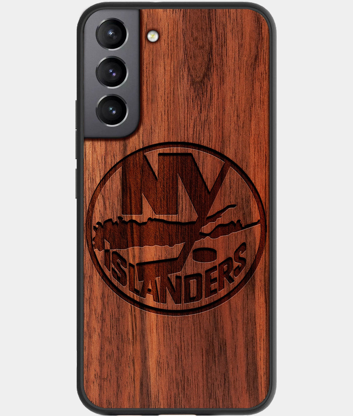 Best Wood New York Islanders Galaxy S23 Case - Custom Engraved Cover - Aldergrove & Oak