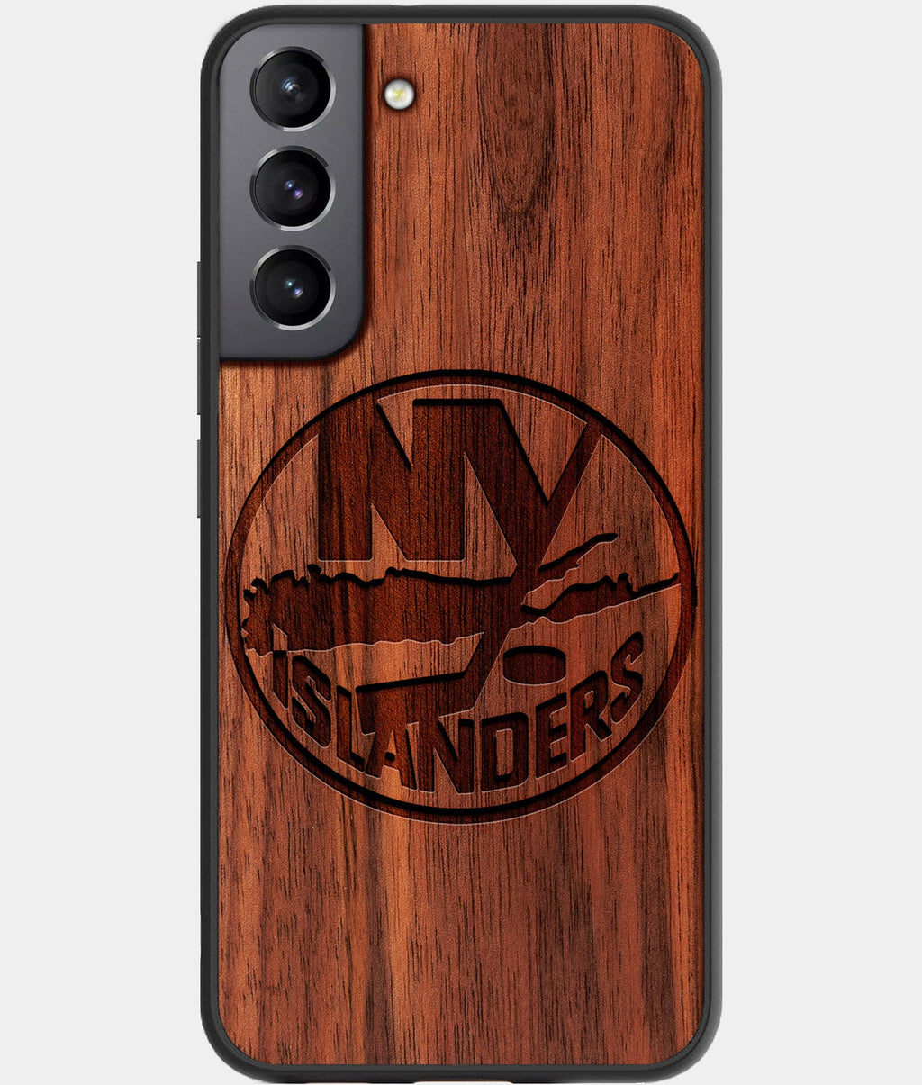 Best Wood New York Islanders Samsung Galaxy S23 Case - Custom Engraved Cover - Aldergrove & Oak