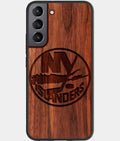 Best Wood New York Islanders Samsung Galaxy S23 Case - Custom Engraved Cover - Aldergrove & Oak