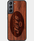 Best Wood New York Jets Samsung Galaxy S23 Case - Custom Engraved Cover - Aldergrove & Oak