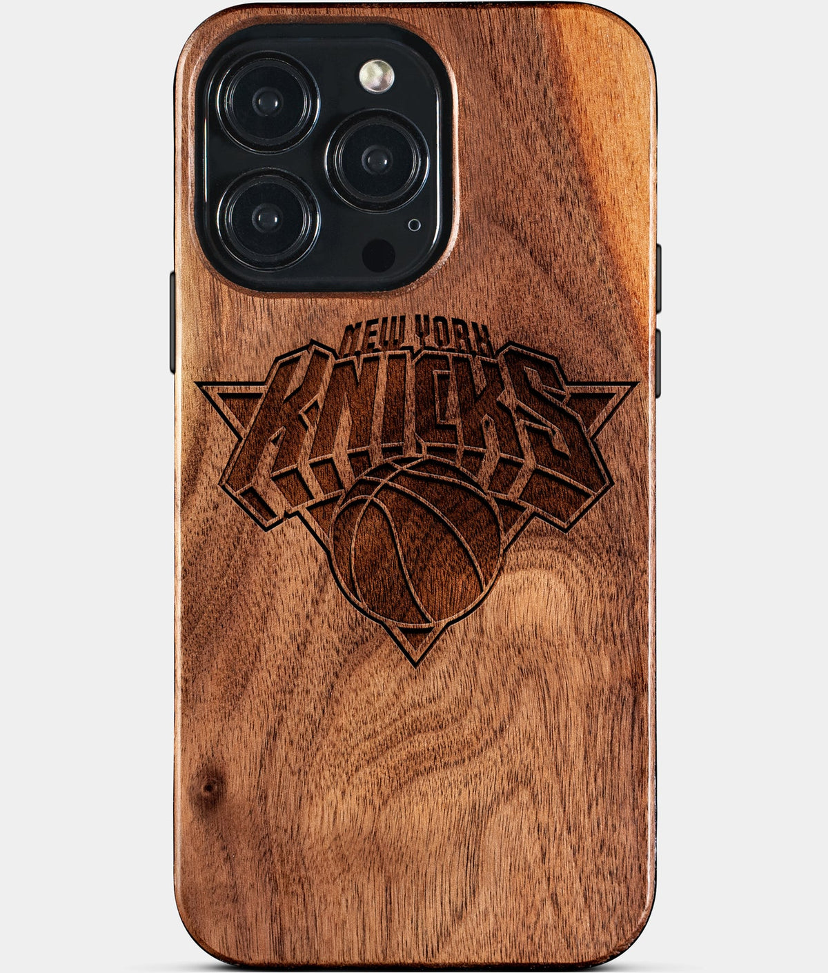 Custom New York Knicks iPhone 15/15 Pro/15 Pro Max/15 Plus Case - Wood Knicks Cover - Eco-friendly New York Knicks iPhone 15 Case - Carved Wood Custom New York Knicks Gift For Him - Monogrammed Personalized iPhone 15 Cover By Aldergrove & Oak
