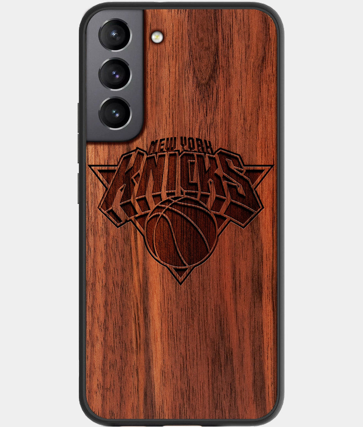 Best Wood New York Knicks Galaxy S23 Case - Custom Engraved Cover - Aldergrove & Oak