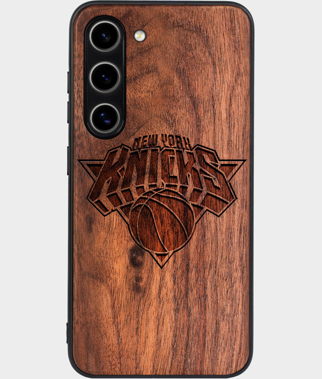 Best Wood New York Knicks Samsung Galaxy S25 Case - Custom Engraved Cover - Aldergrove & Oak