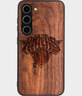 Best Wood New York Knicks Samsung Galaxy S25 Case - Custom Engraved Cover - Aldergrove & Oak