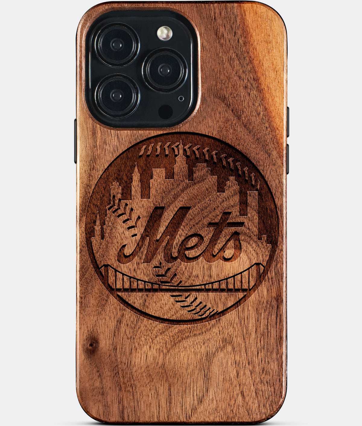 Custom New York Mets iPhone 15/15 Pro/15 Pro Max/15 Plus Case - Wood Mets Cover - Eco-friendly New York Mets iPhone 15 Case - Carved Wood Custom New York Mets Gift For Him - Monogrammed Personalized iPhone 15 Cover By Aldergrove & Oak