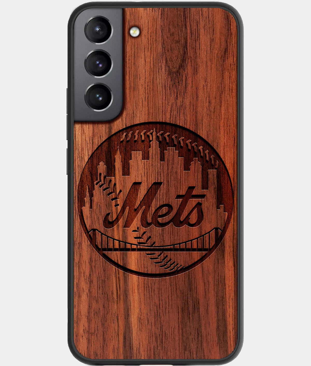 Best Wood New York Mets Galaxy S23 Case - Custom Engraved Cover - Aldergrove & Oak