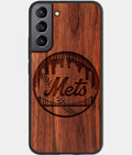 Best Wood New York Mets Samsung Galaxy S23 Case - Custom Engraved Cover - Aldergrove & Oak