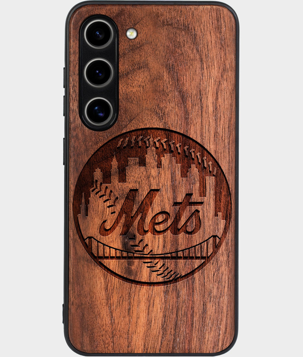 Best Wood New York Mets Samsung Galaxy S25 Case - Custom Engraved Cover - Aldergrove & Oak