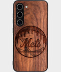 Best Wood New York Mets Samsung Galaxy S26 Case - Custom Engraved Cover - Aldergrove & Oak
