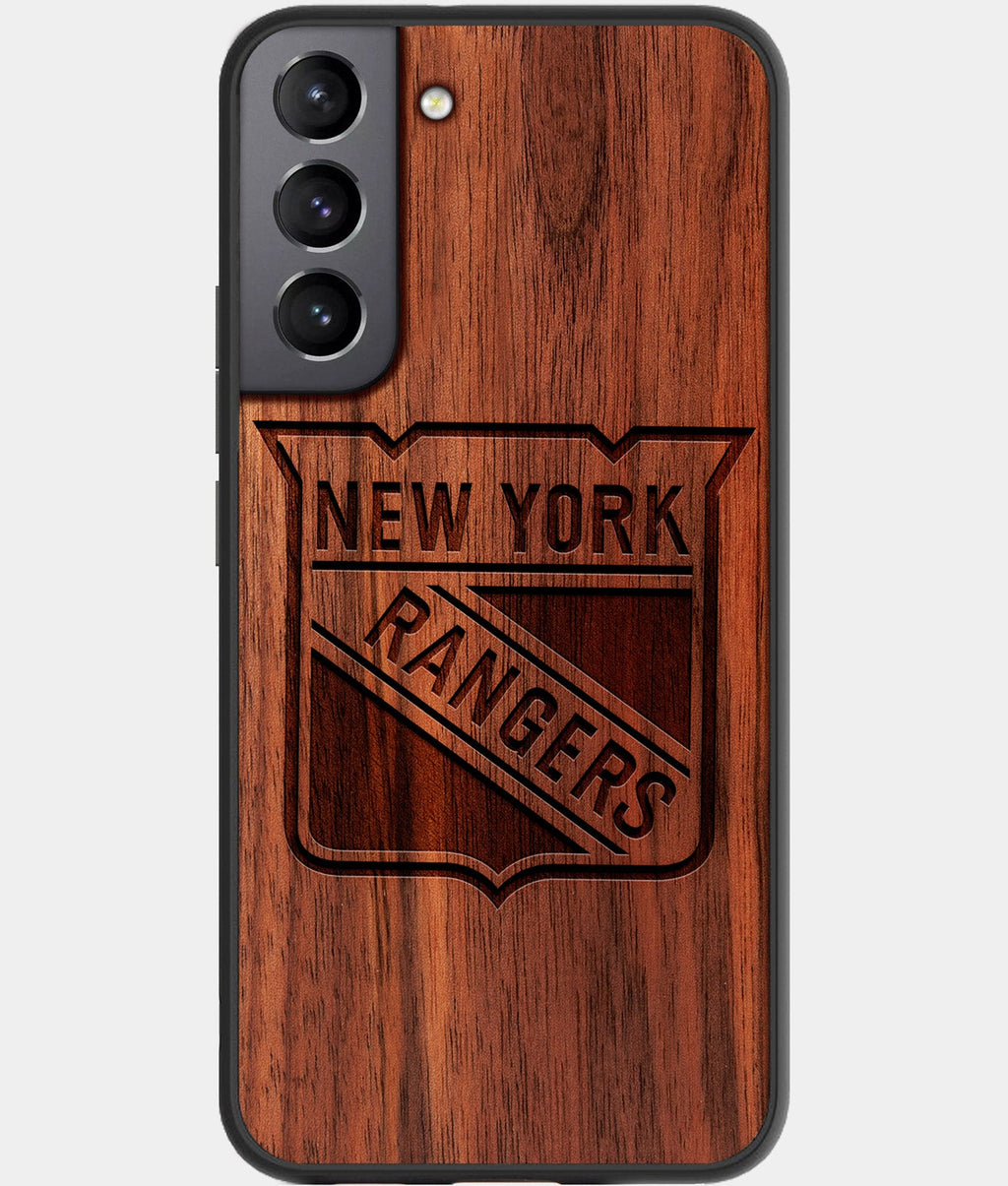 Best Wood New York Rangers Galaxy S23 Case - Custom Engraved Cover - Aldergrove & Oak