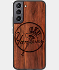 Best Wood New York Yankees Samsung Galaxy S23 Case - Custom Engraved Cover - Aldergrove & Oak