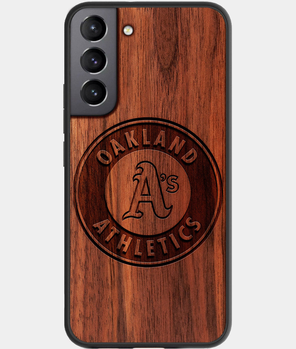 Best Wood Oakland Athletics Galaxy S23 Case - Custom Engraved Cover - Aldergrove & Oak