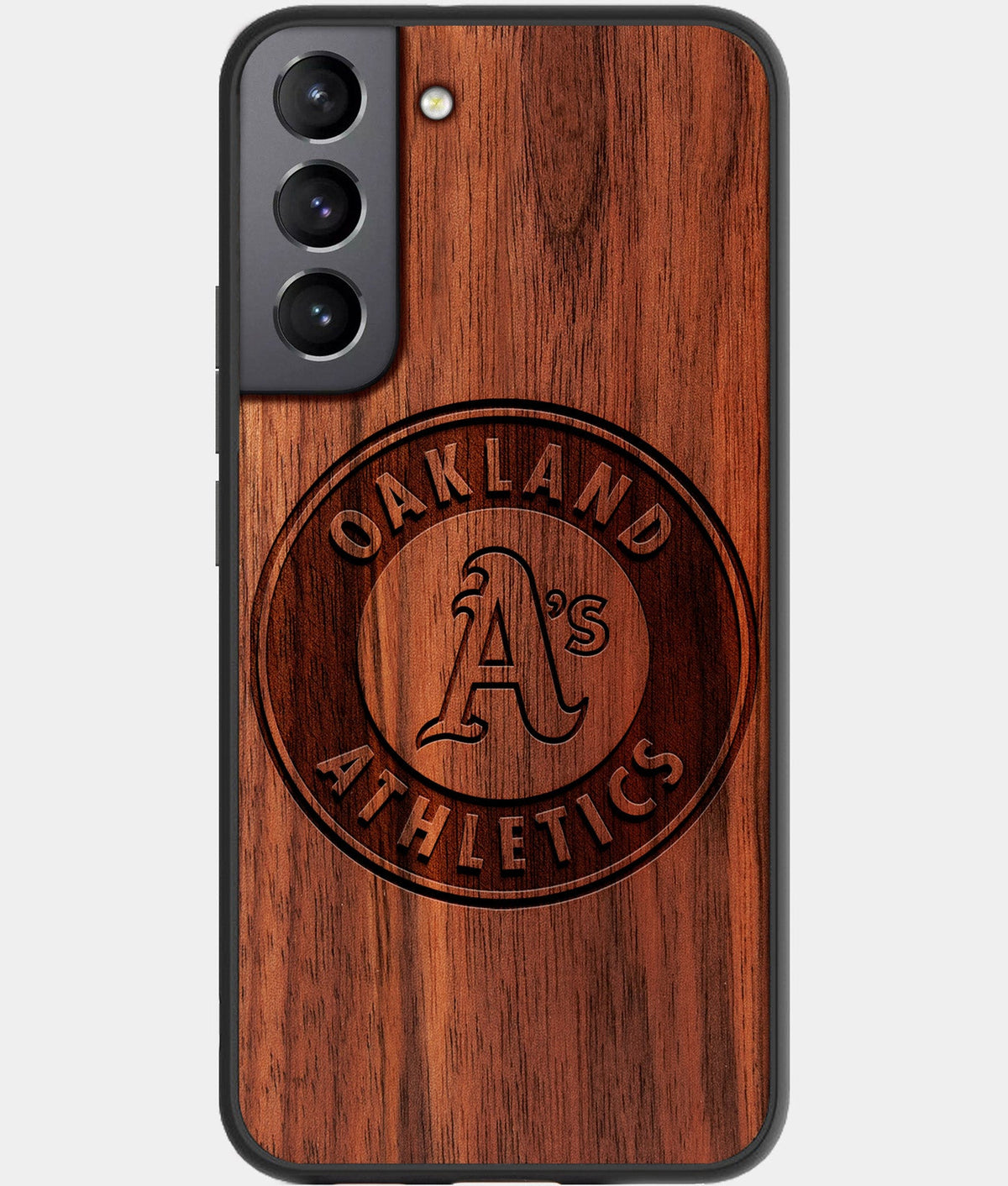 Best Wood Oakland Athletics Galaxy S23 Case - Custom Engraved Cover - Aldergrove & Oak