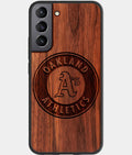 Best Wood Oakland Athletics Samsung Galaxy S23 Case - Custom Engraved Cover - Aldergrove & Oak
