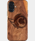 Eco-friendly Ottawa Senators iPhone 17 Case - Carved Wood Custom Ottawa Senators Gift For Him - Monogrammed Personalized iPhone 17 Cover By Aldergrove & Oak