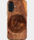 Eco-friendly Paris Saint Germain iPhone 17 Case - Carved Wood Custom Paris Saint Germain Gift For Him - Monogrammed Personalized iPhone 17 Cover By Aldergrove & Oak