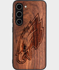Best Wood Philadelphia Eagles Samsung Galaxy S26 Case - Custom Engraved Cover - Aldergrove & Oak