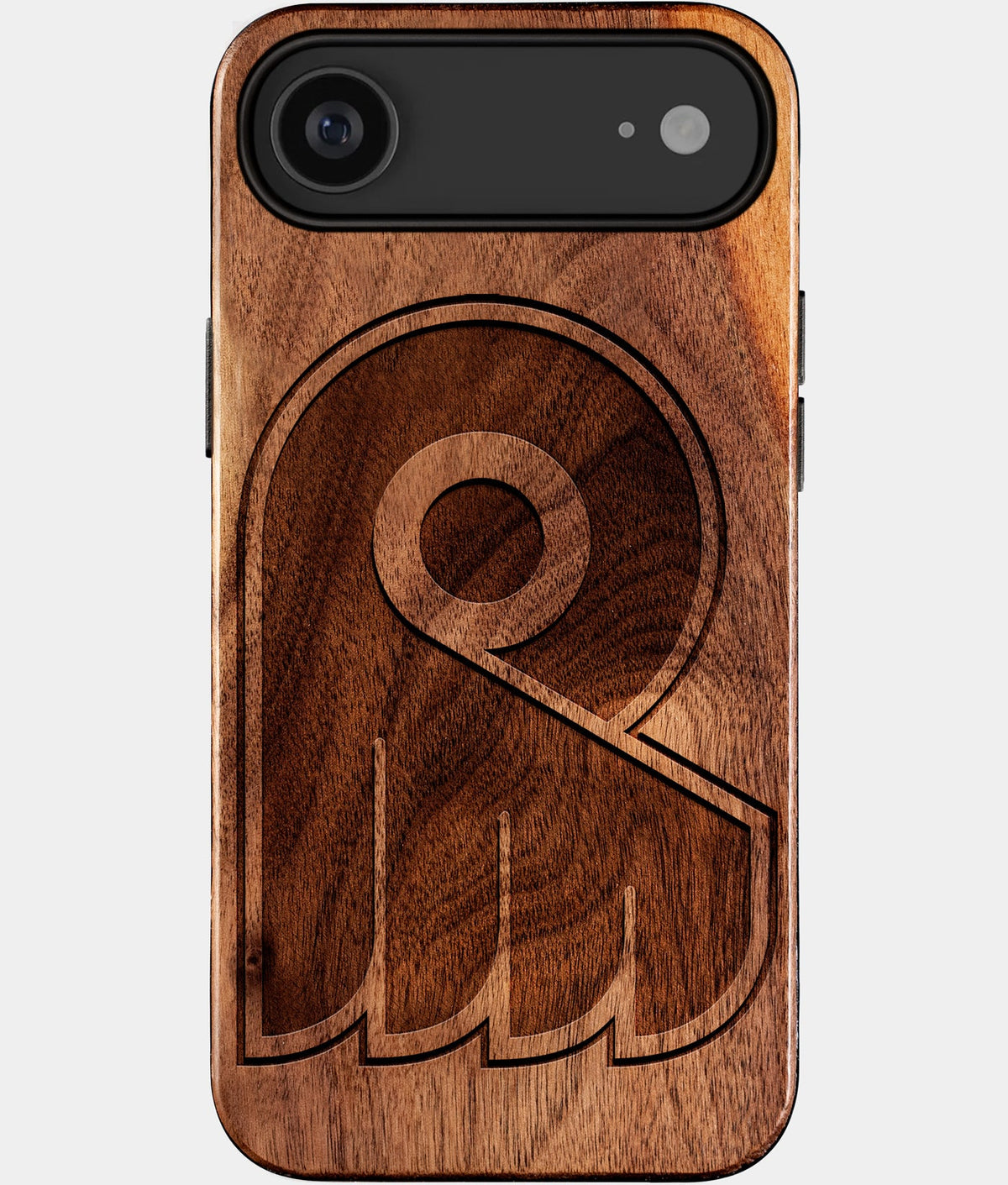 Eco-friendly Philadelphia Flyers iPhone 17 Air Case - Carved Wood Custom Philadelphia Flyers Gift For Him - Monogrammed Personalized iPhone 17 Air Cover By Aldergrove & Oak