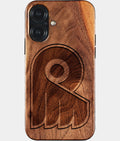 Eco-friendly Philadelphia Flyers iPhone 17 Case - Carved Wood Custom Philadelphia Flyers Gift For Him - Monogrammed Personalized iPhone 17 Cover By Aldergrove & Oak