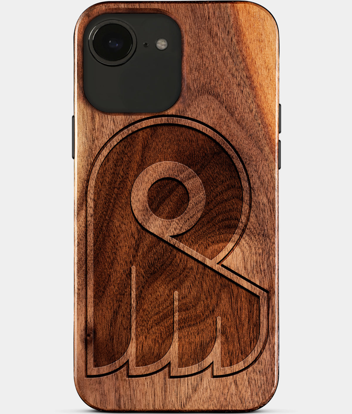 Eco-friendly Philadelphia Flyers iPhone 17e Case - Carved Wood Custom Philadelphia Flyers Gift For Him - Monogrammed Personalized iPhone 17e Cover By Aldergrove & Oak