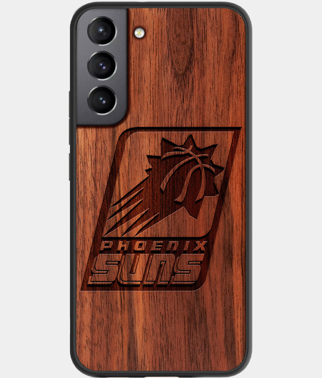 Best Wood Phoenix Suns Samsung Galaxy S23 Case - Custom Engraved Cover - Aldergrove & Oak