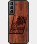 Best Wood Phoenix Suns Samsung Galaxy S23 Case - Custom Engraved Cover - Aldergrove & Oak