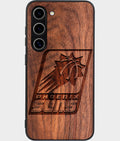 Best Wood Phoenix Suns Samsung Galaxy S26 Case - Custom Engraved Cover - Aldergrove & Oak