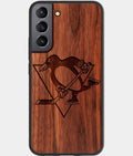 Best Wood Pittsburgh Penguins Samsung Galaxy S23 Case - Custom Engraved Cover - Aldergrove & Oak