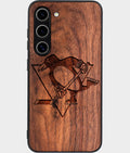 Best Wood Pittsburgh Penguins Samsung Galaxy S25 Case - Custom Engraved Cover - Aldergrove & Oak
