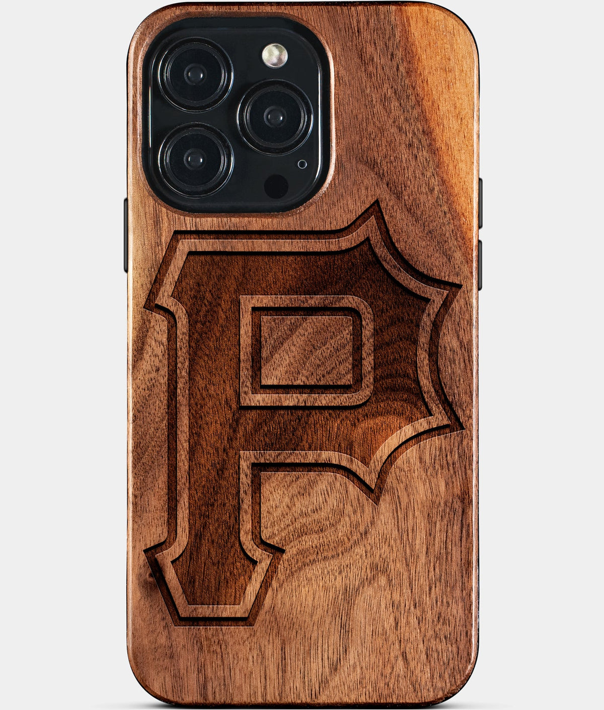 Custom Pittsburgh Pirates iPhone 15/15 Pro/15 Pro Max/15 Plus Case - Wood Pittsburgh Pirates Cover - Eco-friendly Pittsburgh Pirates iPhone 15 Case - Carved Wood Custom Pittsburgh Pirates Gift For Him - Monogrammed Personalized iPhone 15 Cover By Aldergrove & Oak